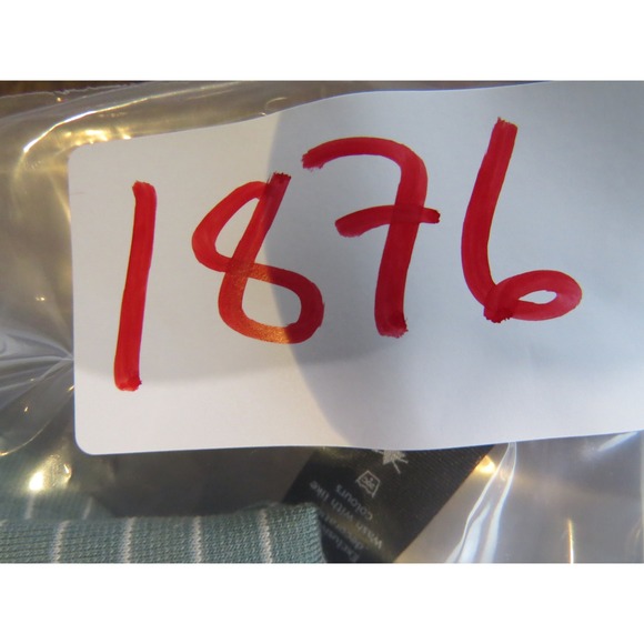 Lululemon Men's Striped Light Green Polo Shirt Athletic Casual - Large - Picture 7 of 7